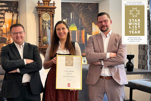 Gold Star 2026 Star Wine List - Wellnesshotel Jagdhof